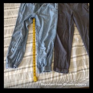 J Crew chambray jogger (light color only available)